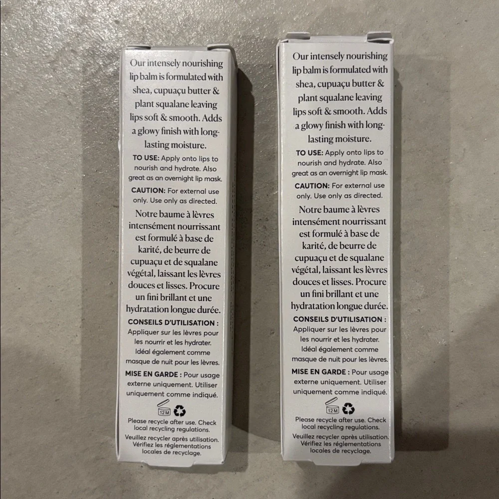NIB Naturium Duo: Phyto Glow Lip Balms x2 in clear